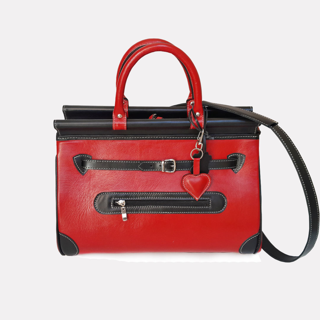 Bolso Cuero Grabado Carpincho