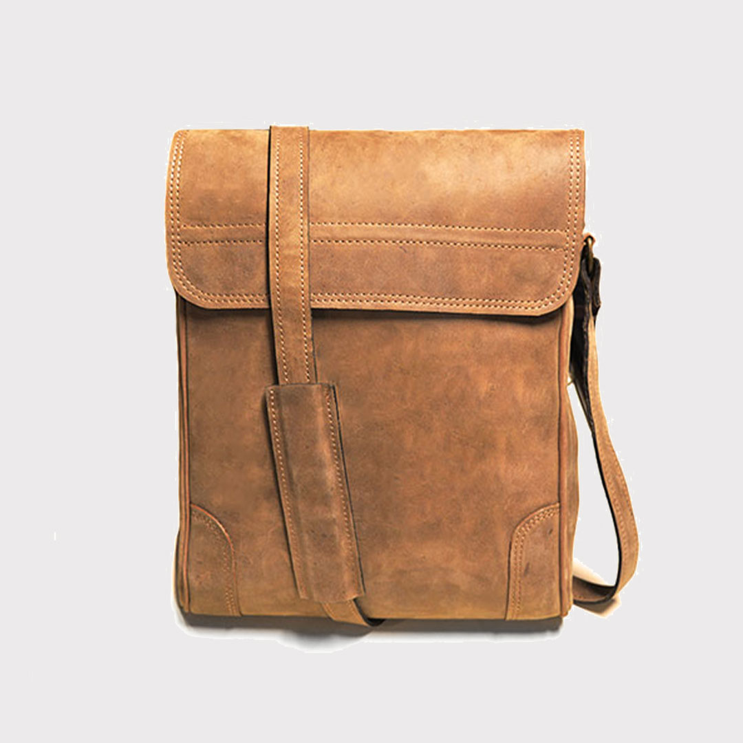 Morral Cuero Con Solapa
