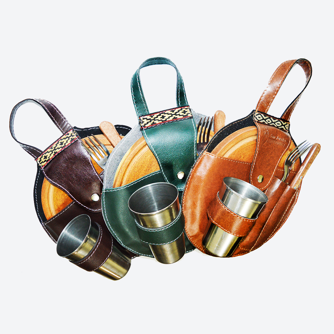 Set de asado Eco Cuero