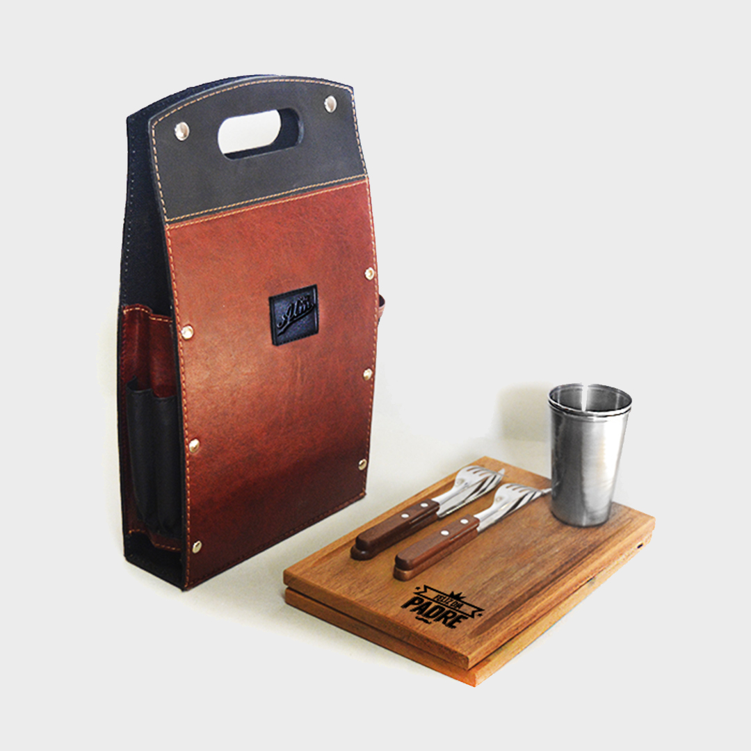 KIT DE ASADO ECO CUERO
