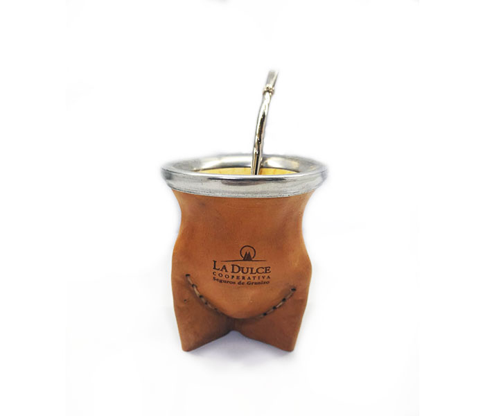 MATE VIDRIO VAQUETA