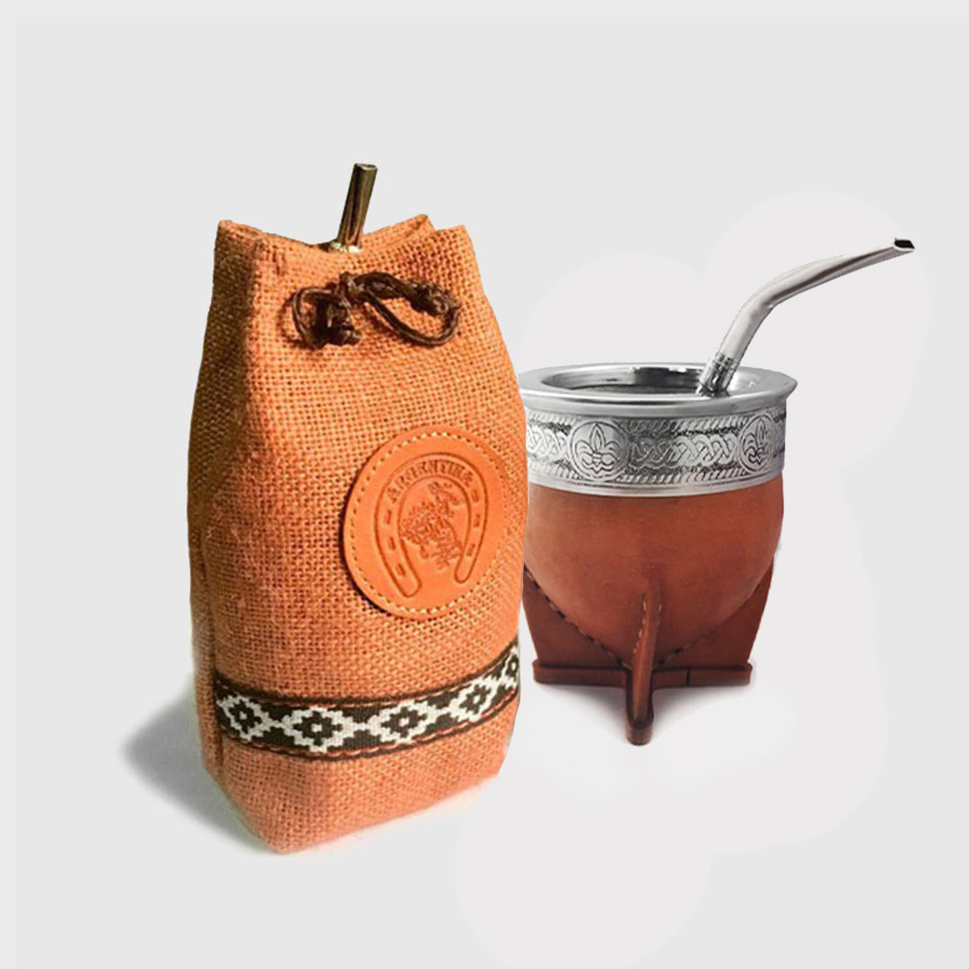 Mate Calabaza forrado en cuero