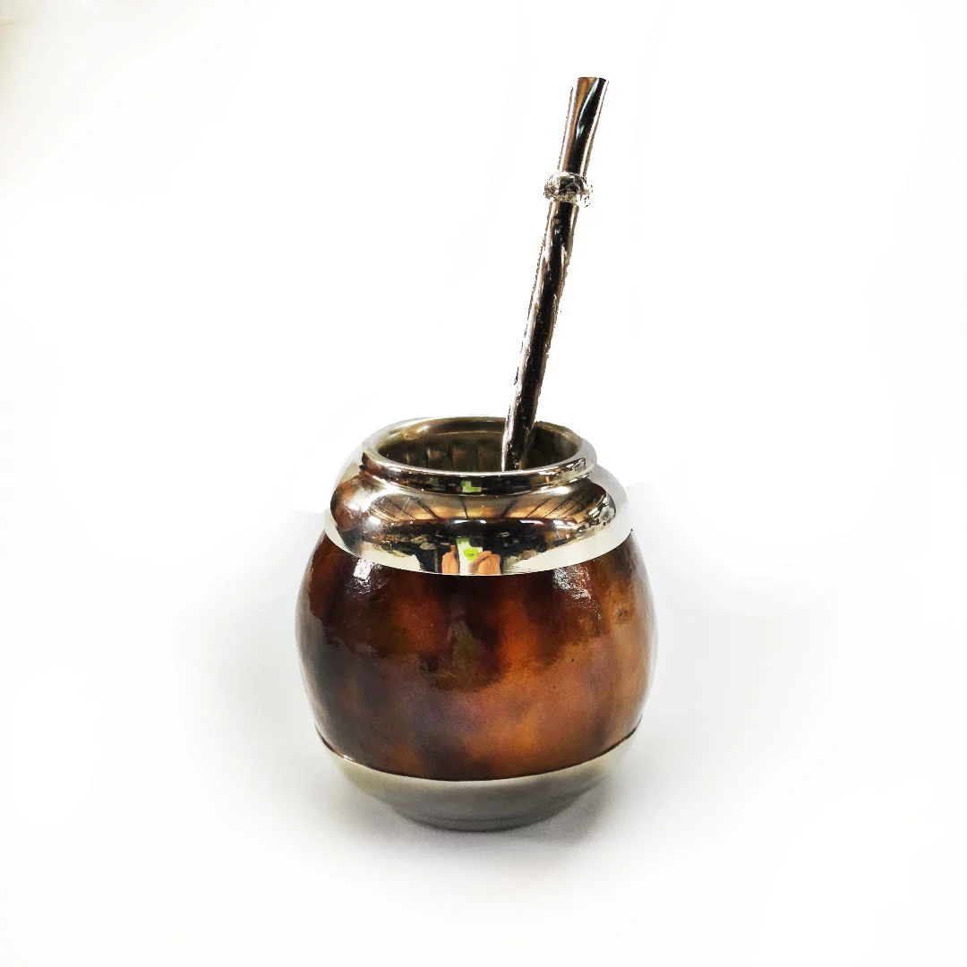 MATE VIDRIO VAQUETA