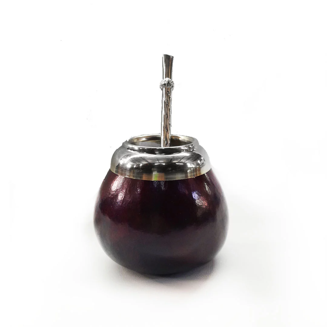 MATE VIDRIO VAQUETA